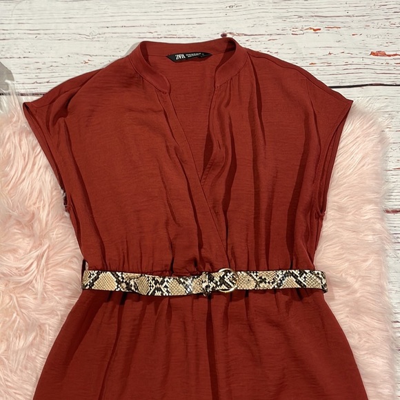 Zara Rust Midi Dress - Picture 9 of 10